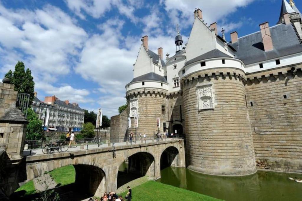 Grande Chambre Independante, Charme, Calme Sur Jardin, Nantes Centre, Acces Prive Par Escalier De L'Immeuble, Sdb & Wc Prives, 10 Minutes Gare Et Palais Des Congres Zewnętrze zdjęcie